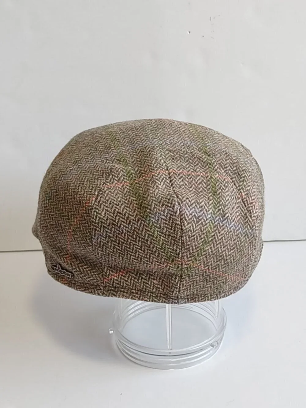 Wigens 100% Merino Wool Ivy Cap Size 57 Medium Herringbone Tweed Ear Flaps